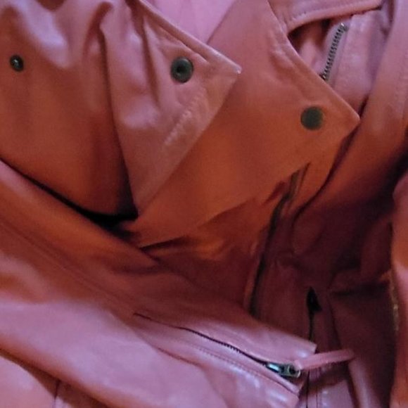 Lucky Brand Lamb Leather Moto Jacket - Picture 4 of 7